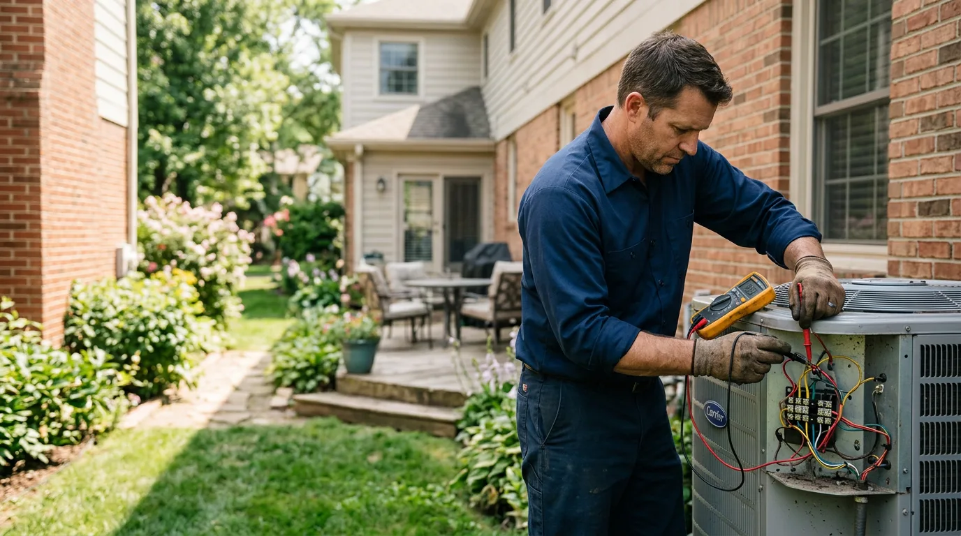 HVAC technician working near Monroe, NH